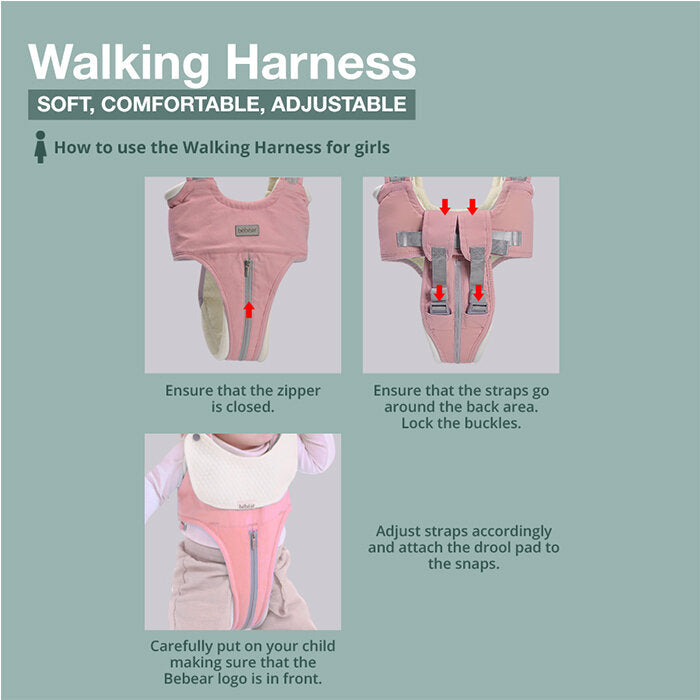 Bebear Walking Harness - Pink