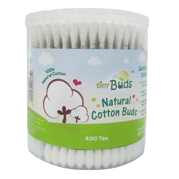 Tiny Buds Natural Cotton Buds - 400 Tips