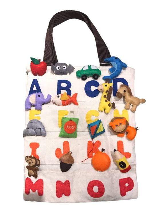 ABC Activity Travel Bag w Felt Toys