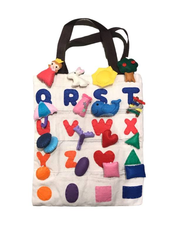 ABC Activity Travel Bag w Felt Toys