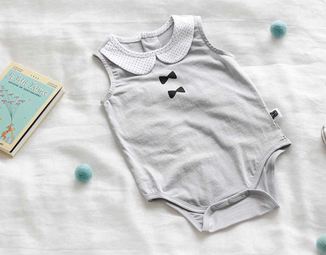 Borny Bodysuit - Gray Tuxedo