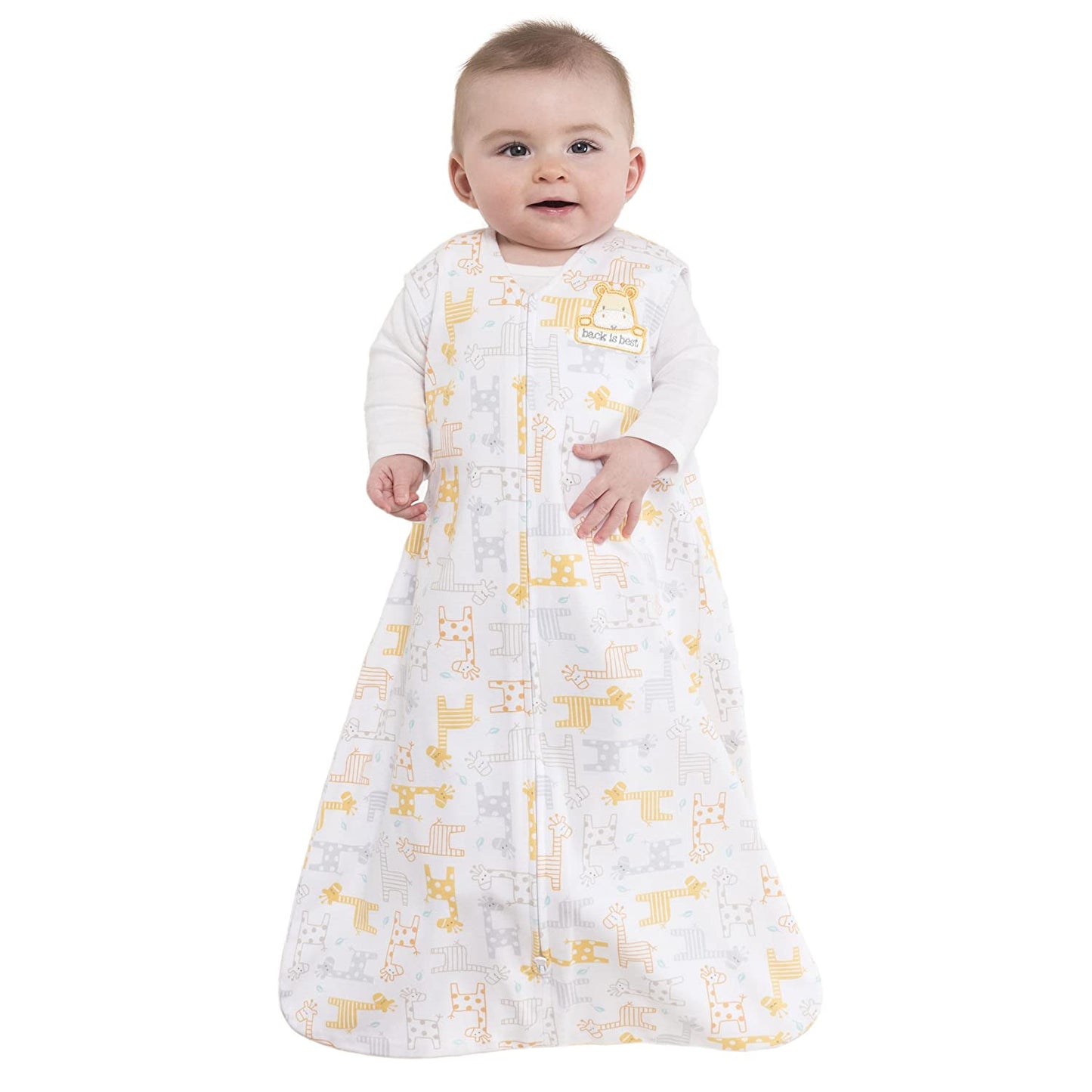 Halo Sleepsack Wearable Blanket - Yellow & Gray Giraffes