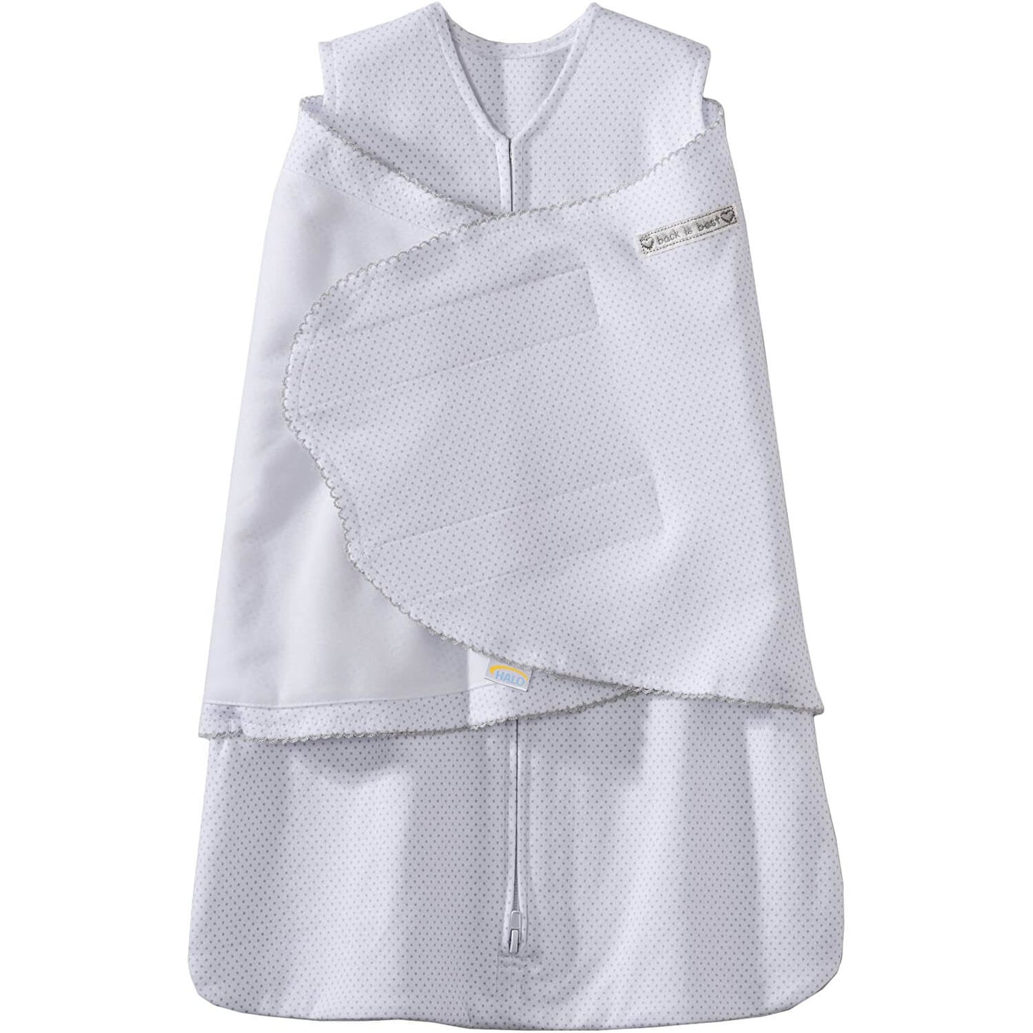 Halo Sleepsack Swaddle Silver Pin Dot