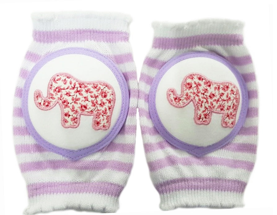 Crawlings Lavender Elephant Knee Pads
