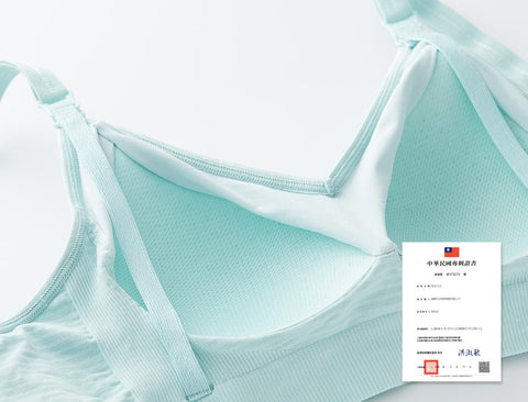 190882B Mamaway Ultralight Antibacterial Seamless Nursing Bra - Blue