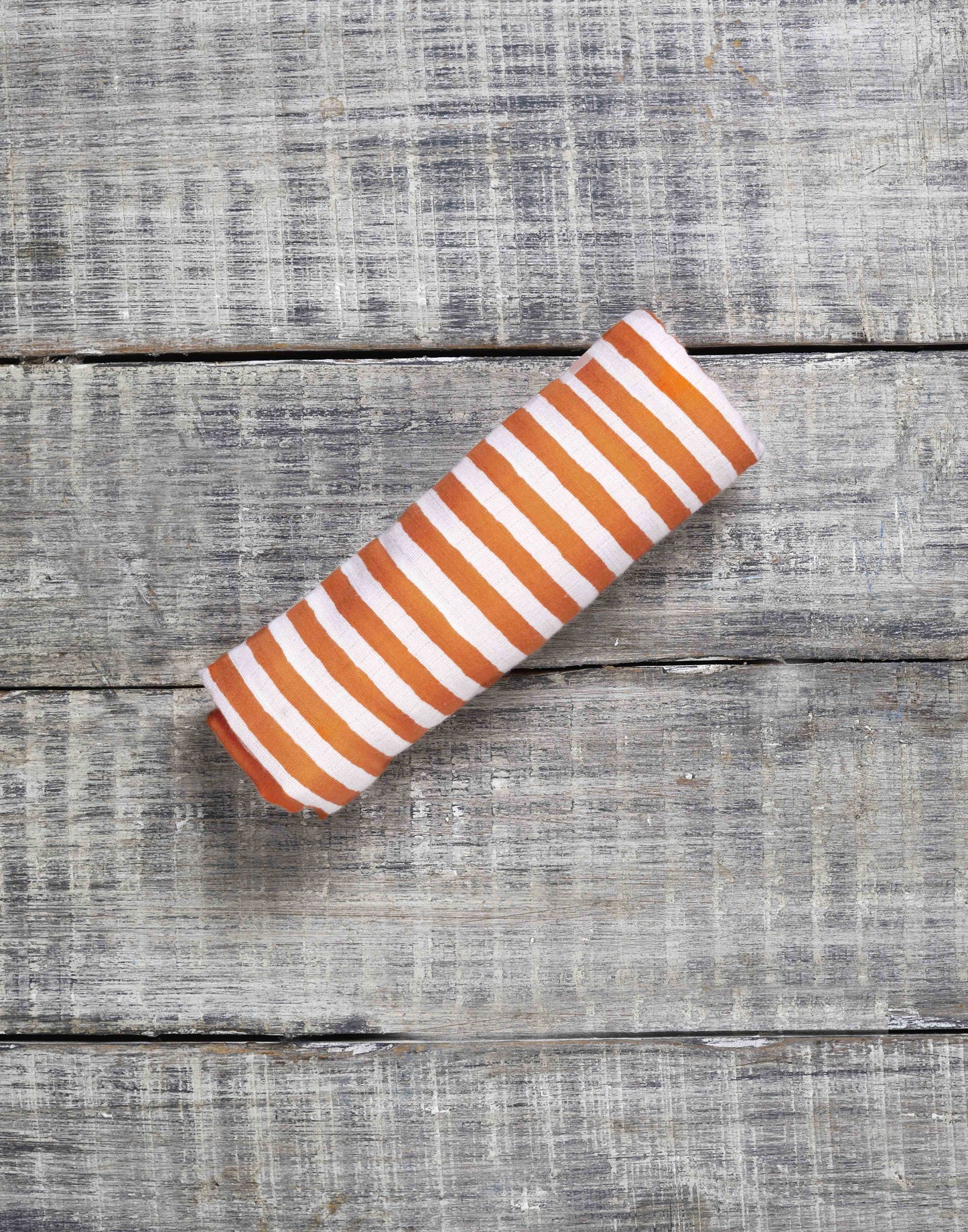 ORGANIC SWADDLE - ORANGE STRIPE