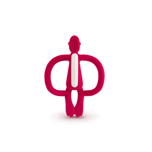 Matchstick Monkey Teething Toy - Rubine Red