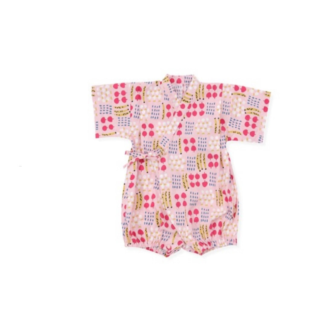 Borny Tieside Onesies - Merry Pink