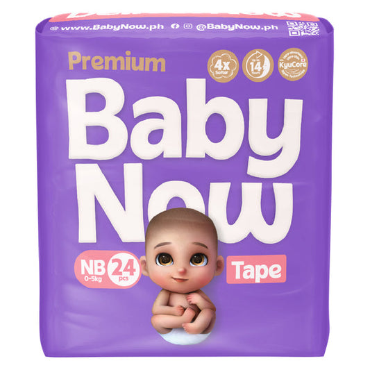 Baby Now Premium Disposable Baby Diaper Tape 24s - NB