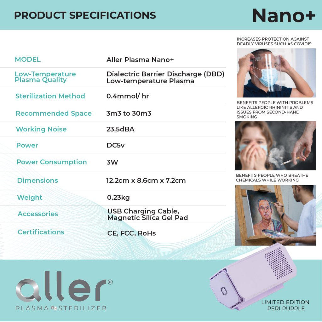 Aller Plasma Sterilizer Nano+ Purple