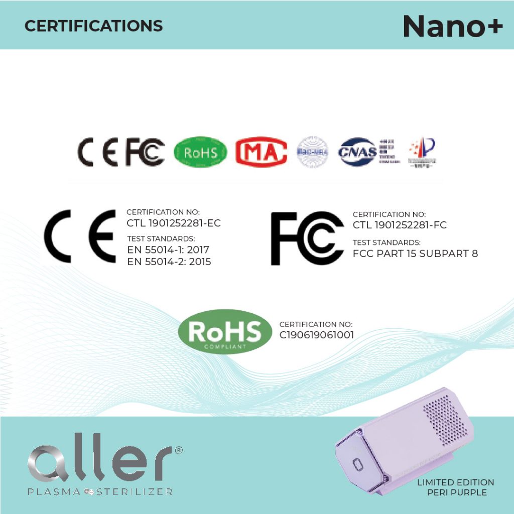 Aller Plasma Sterilizer Nano+ Purple