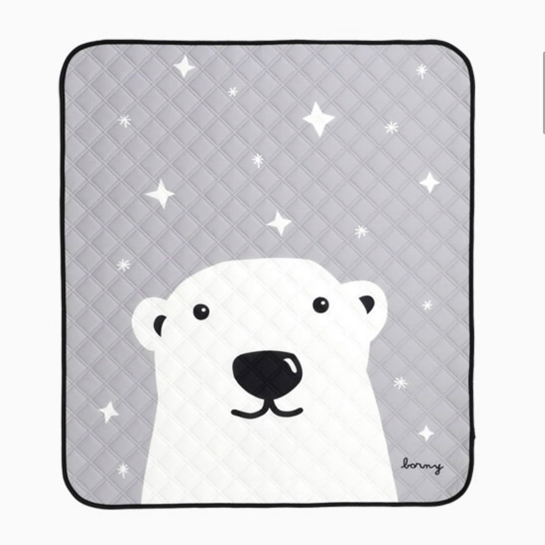 Borny Medium Quilted Waterproof Mats - Polar Bear Gray
