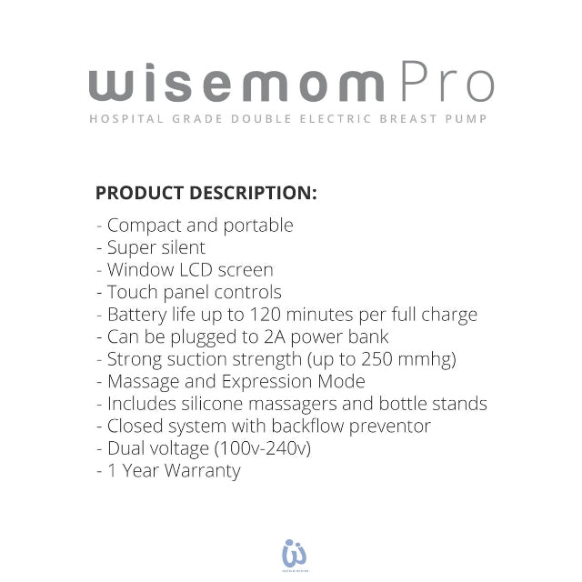 Wisemom Pro Hospital Grade Double Electric Breast Pump