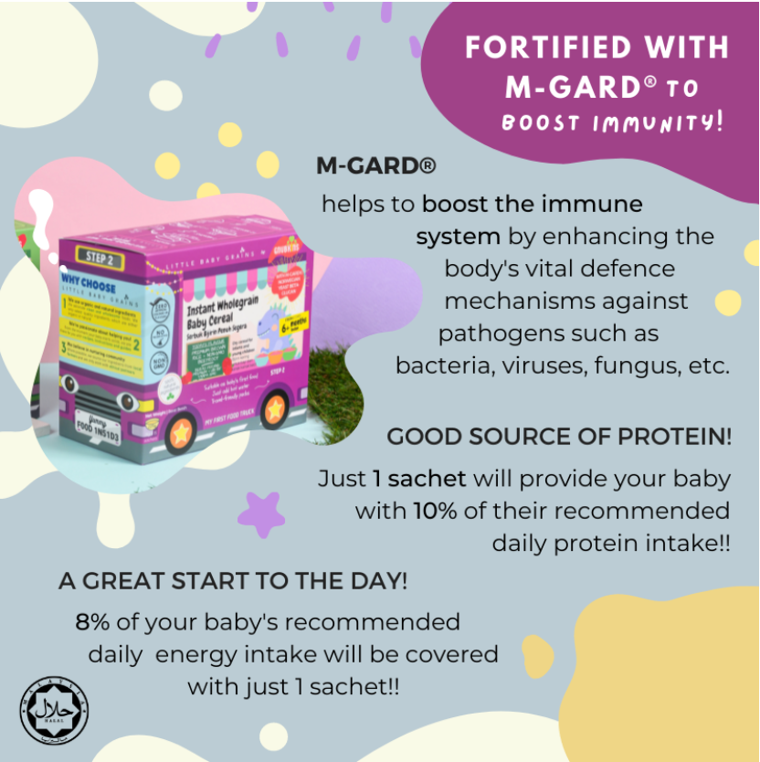 Little Baby Grains 150g Premium Brown Rice Cereal w/ Non-GMO Beetroot