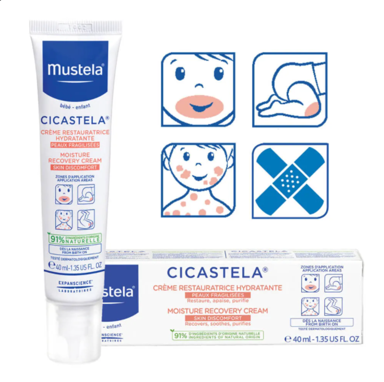 Mustela Cicastela Moisture Recovery Cream - 40ml