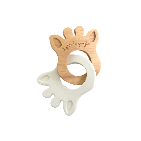 So'pure Sophie la girafe Rubber&Wood Silhouette Rings