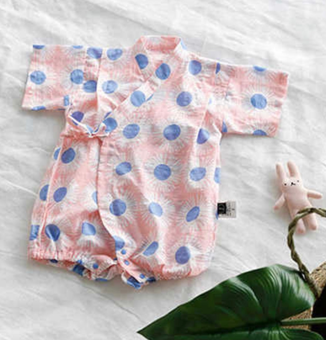 Borny Tieside Onesies - Sunflower Pink