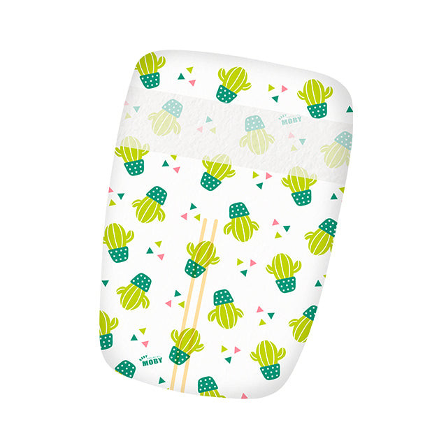 Baby Moby Chlorine Free Diaper Taped 40ct - Small