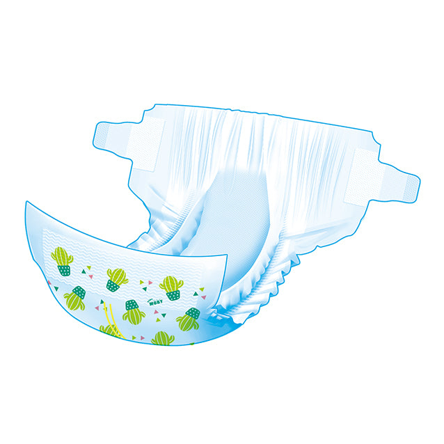 Baby Moby Chlorine Free Diaper Taped 40ct - Small
