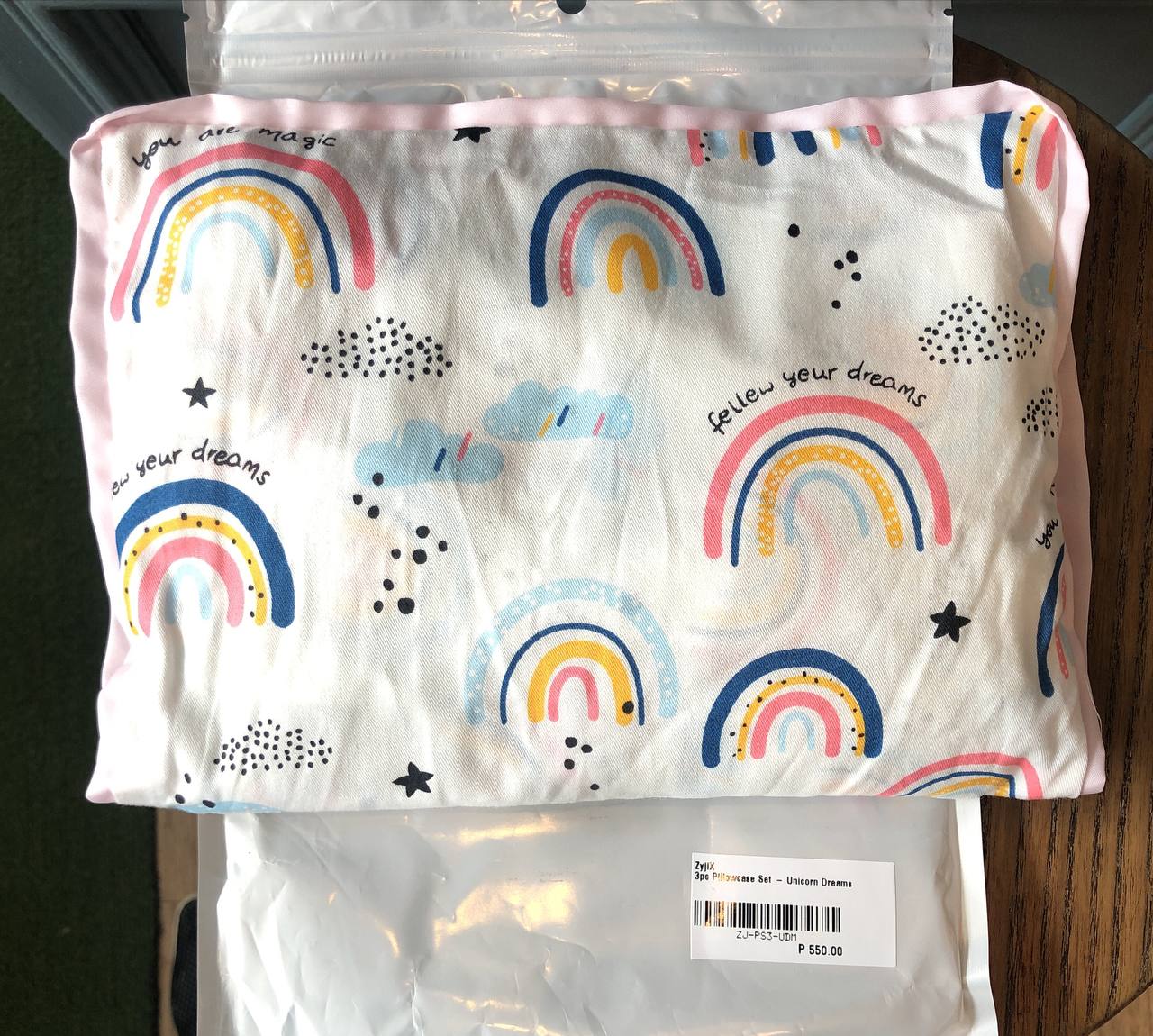 3pc Pillowcase Set - Unicorn Dreams