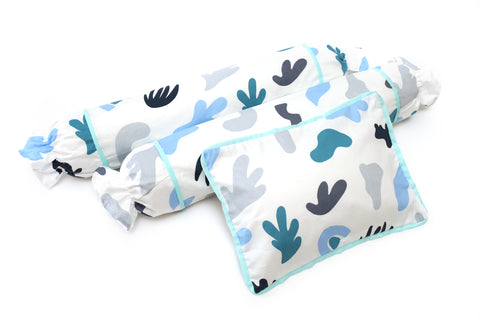 3pc Pillowcase Set - Coral Blue