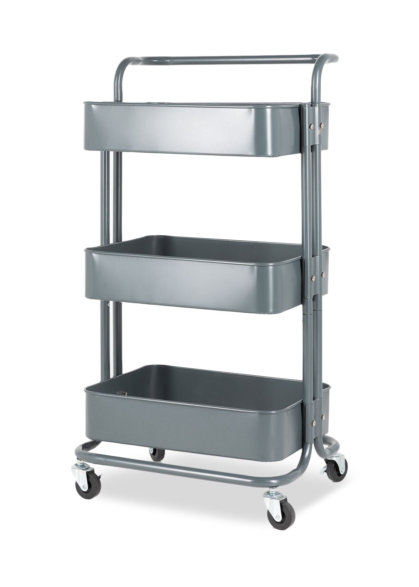 3 Tier Trolley Bfeeding Utility Cart - Gray