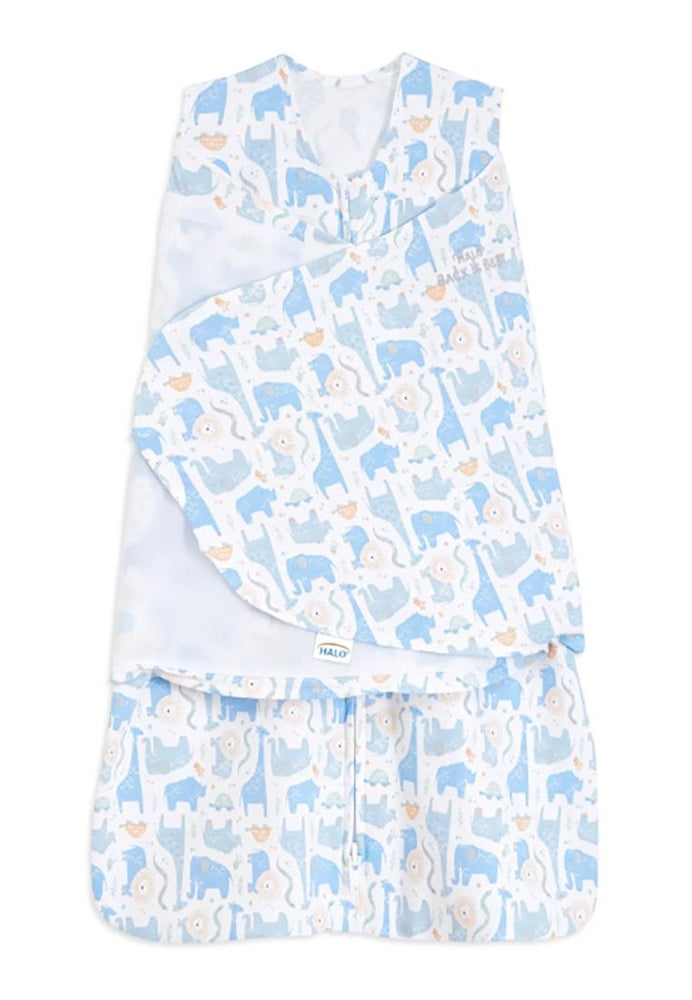 Halo Sleepsack Swaddle - Blue Safari