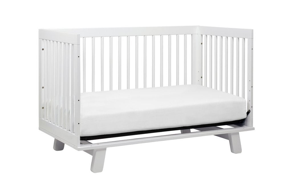 Babyletto Hudson 3-in-1 Convertible Crib with Toddler Bed Conversion Kit - White