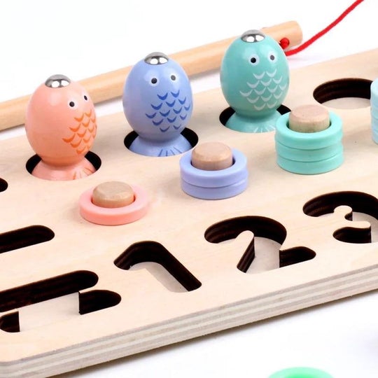 3 in 1 Wooden Math Play Set