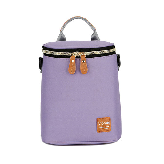 V-Coool Bucket Double Bottle Bag Purple (Free 2 Small Gel Packs)