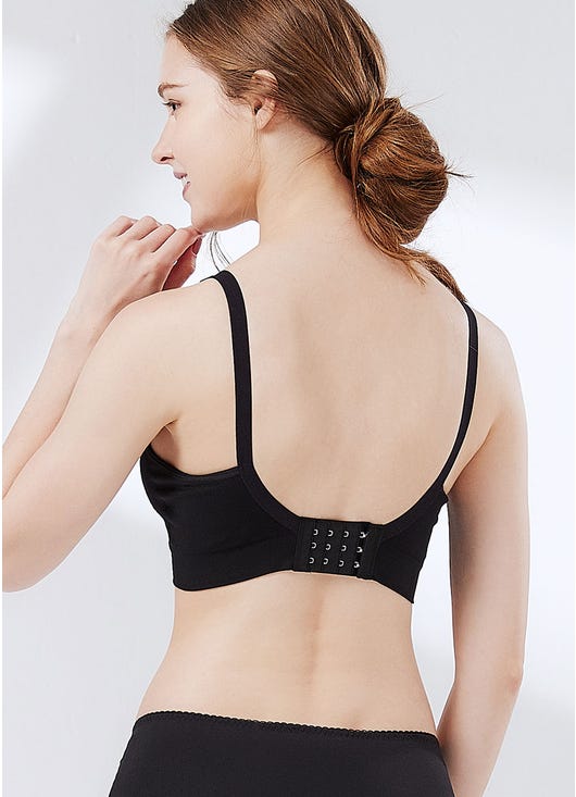 210890X Antibacterial Seamless Nursing Bra (Meryl Skinlife) - Black