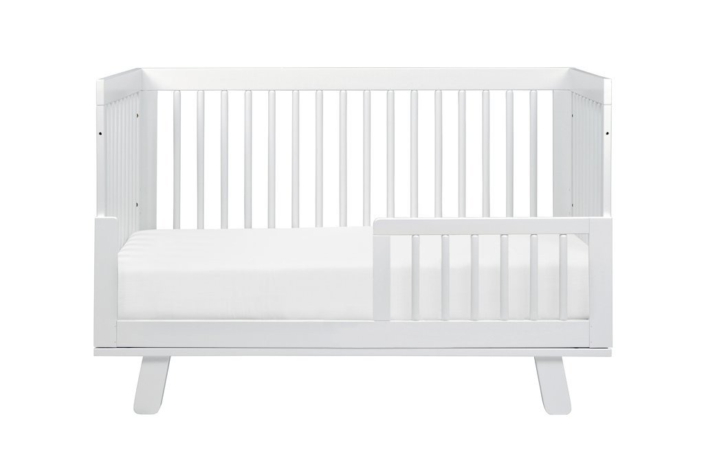 Babyletto Hudson 3-in-1 Convertible Crib with Toddler Bed Conversion Kit - White