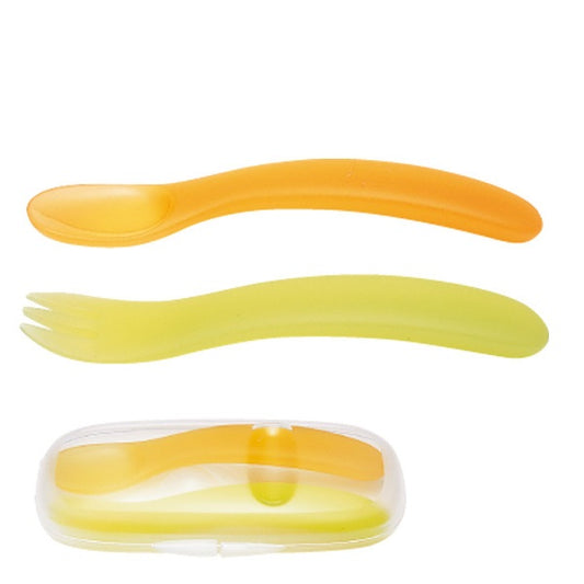 Combi Baby Label: Spoon & Fork with Case