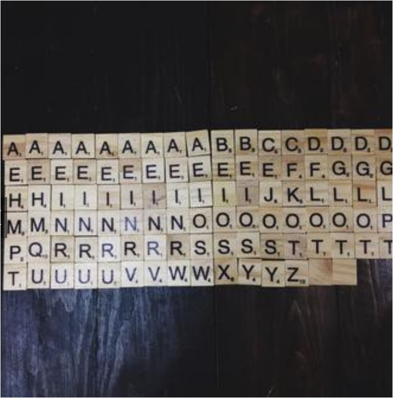 Scrabble Tiles for baby milestones and announcements and letters