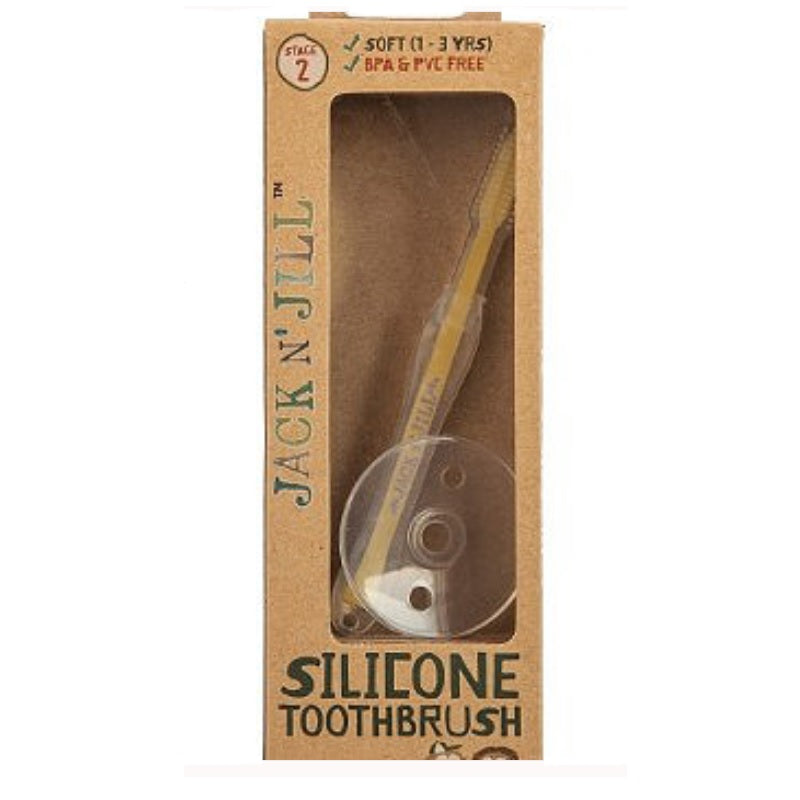 Jack N' Jill Silicone Baby Toothbrush - Stage 2 (1-3 years)