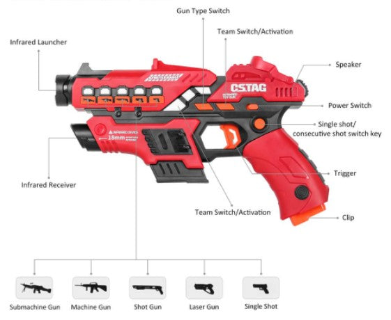 Laser Gun Tag Pistol Gun