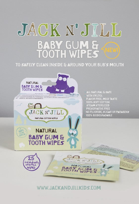 Jack N' Jill Natural Baby Gum & Tooth Wipes