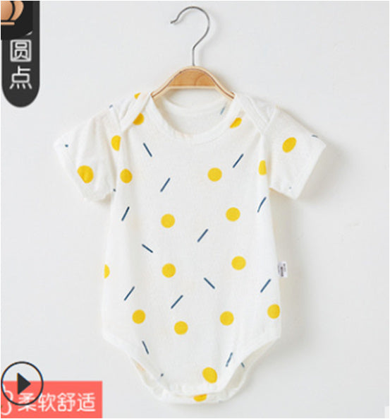 Colorful Patterns Onesies - Yellow Mabella