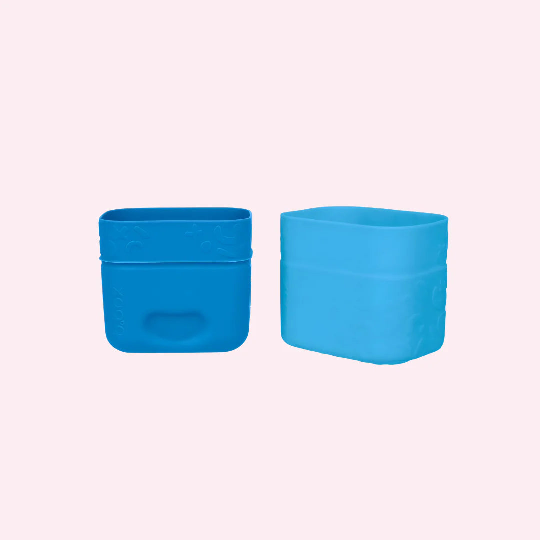 b.box Silicone Snack Cups - Ocean Blue
