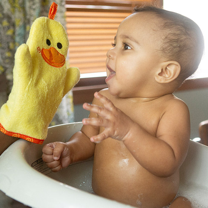Zoocchini Baby Bath Mitt - Puddles the Duck
