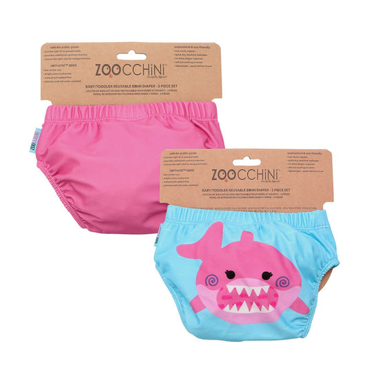 Zoocchini UPF Reusable Swim Diaper (2pk) - Sophie the Shark