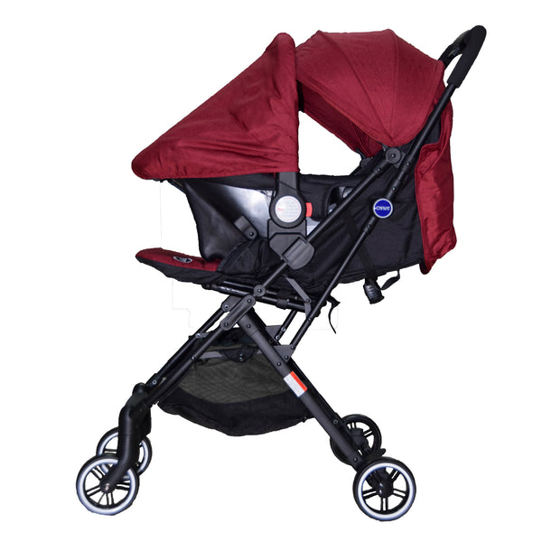 Enfant Stroller w/ Car Seat - Red