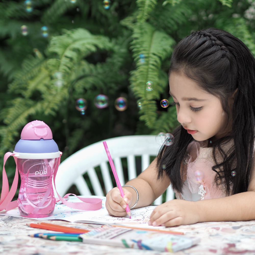 PUR Activity Straw Cup with Strap