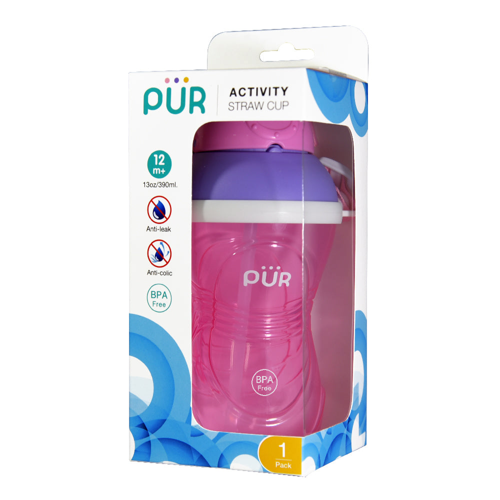 PUR Activity Straw Cup with Strap