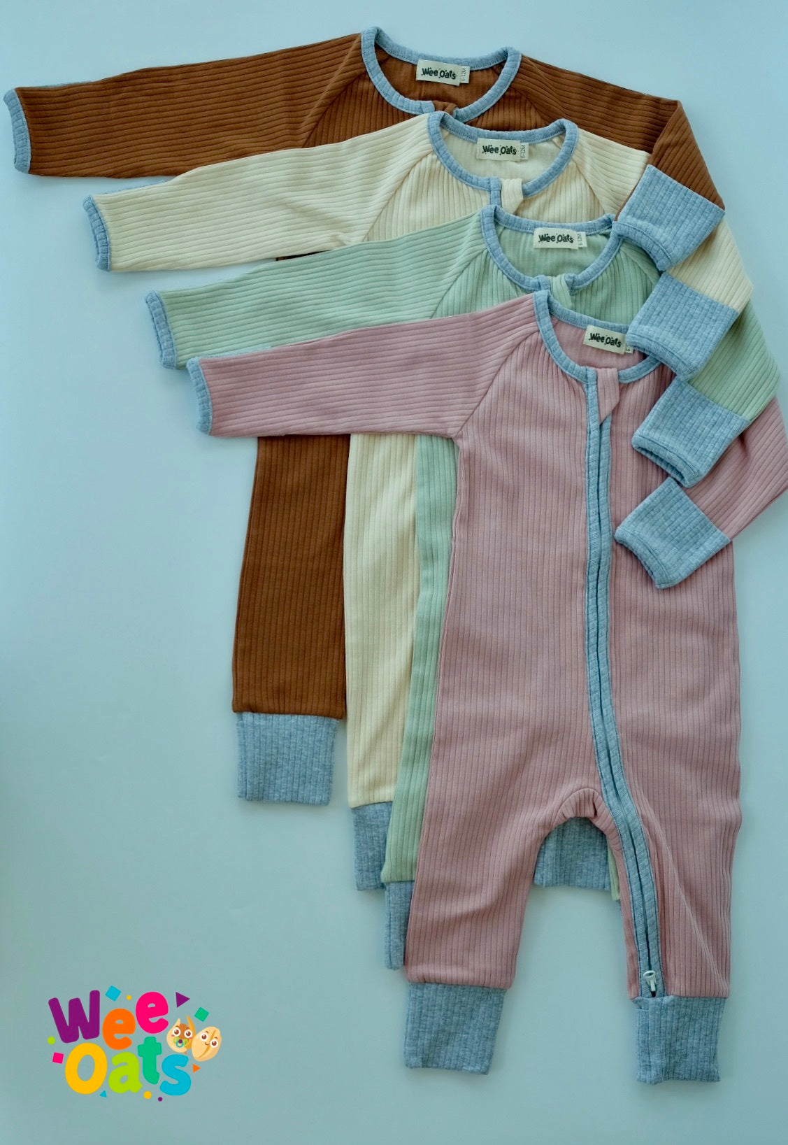 Wee Oats Sunset Sleepsuit w/ Foldable Mittens
