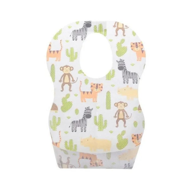 Prince Lionheart Disposable Baby Bibs (10s) - White