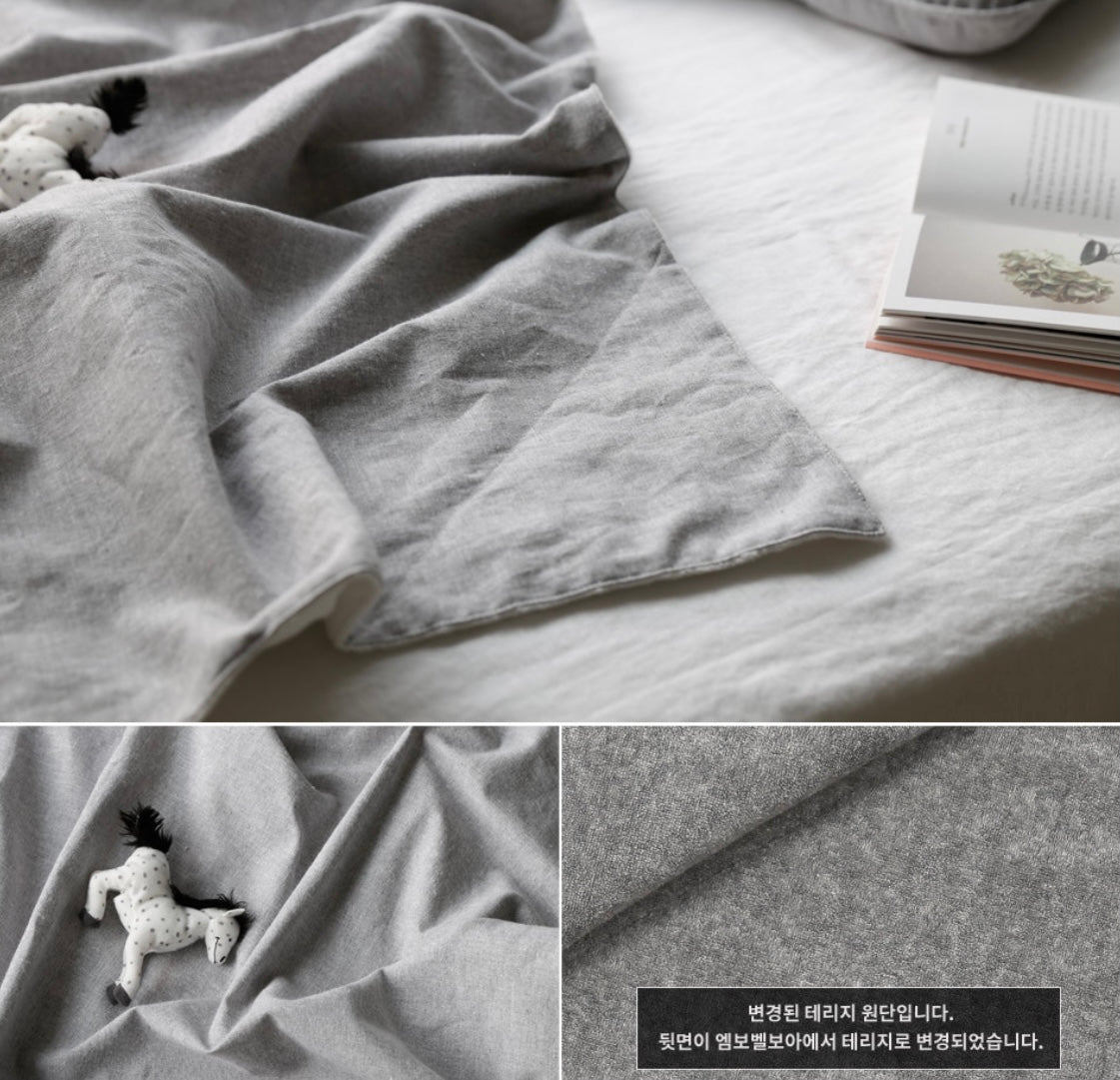 Borny Large Blanket - Authentic Gray