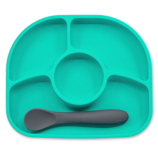 BBLuv 4 Section Silicone Plate & Spoon (0-3y)