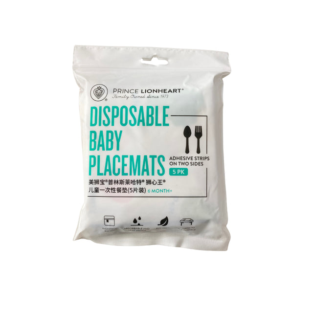 Prince Lionheart Disposable Placemat (5s) - White