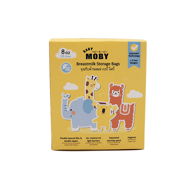 Baby Moby 8oz Breastmilk Storage Bags 24ct